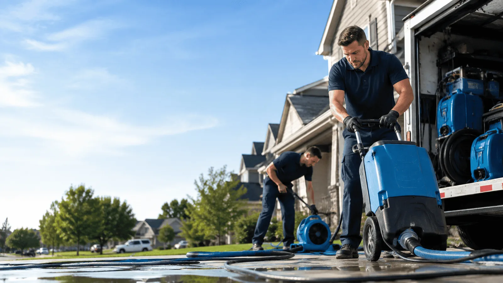 Dehumidification being performed in East Haddam, CT